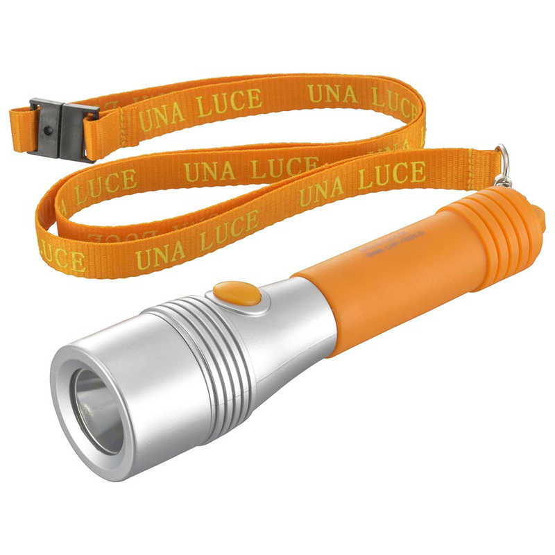 オーム電機 オーム電機 LEDライト ウナルーチェ 50lm 電池付き オレンジ ［LED 単3乾電池×2］ LHP-05D5-D LHP-05D5-D