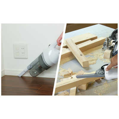 オーム電機 ハンディクリーナー ブロワー機能付き SOJ-HB4002-W の通販