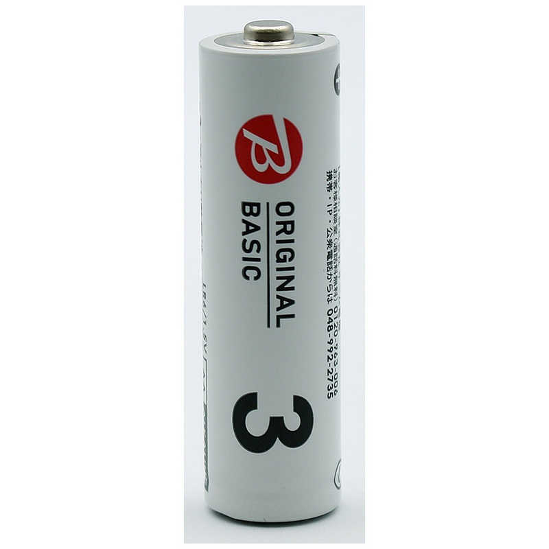 ORIGINALBASIC ORIGINALBASIC 単3形アルカリ乾電池 ブリスター 4本パック LR6BKOB-4P LR6BKOB-4P