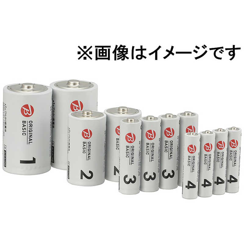 ORIGINALBASIC ORIGINALBASIC 単4形アルカリ乾電池 ブリスター 4本パック LR03BKOB-4P LR03BKOB-4P