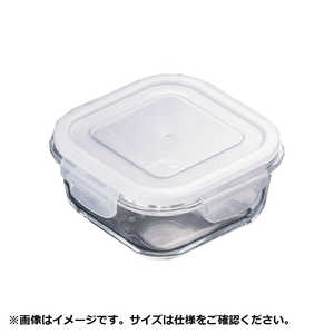 イシガキ産業 耐熱ガラス保存容器 正方形 510ml 4323 ［電子レンジ対応(容器)/食洗器対応］ AHZ4102