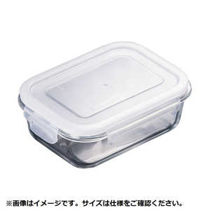 イシガキ産業 耐熱ガラス保存容器 長方形 370ml 4326 ［電子レンジ対応(容器)/食洗器対応］ AHZ4201