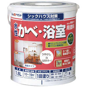 アトムサポート アトムペイント水性かべ・浴室用塗料(無臭かべ)16L白 00001-13421 アトムサポート アトムペイント水性かべ・浴室用塗料(無臭かべ)16L白 00001-13421