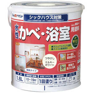 アトムサポート アトムペイント水性かべ・浴室用塗料(無臭かべ)16Lミルキーホワイト 00001-13422 アトムサポート アトムペイント水性かべ・浴室用塗料(無臭かべ)16Lミルキーホワイト 00001-13422