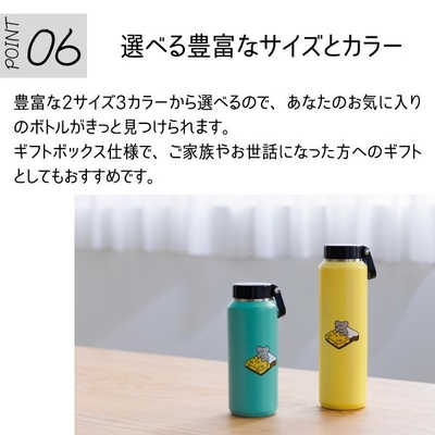 MOZ ANDY ステンレスボトル ハンドル付 710ml ミント ［炭酸対応
