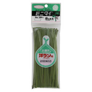 共和 ビニタイ 洋ラン用 15cm 200本入 ワサビ 303416