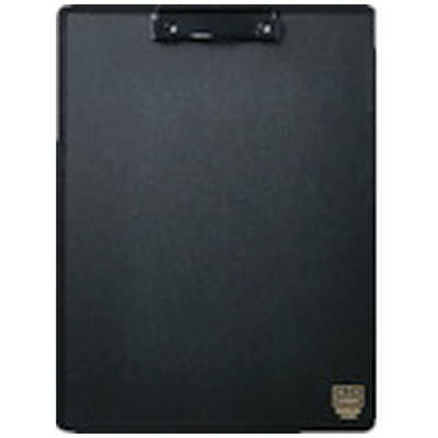 まとめ）キングジム クリップボード(カバー付)A4タテ 黒 8315