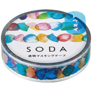 キングジム 透明マスキングテープ 10mm SODA(ソーダ) ドロップ CMT10-001 キングジム 透明マスキングテープ 10mm SODA(ソーダ) ドロップ CMT10-001