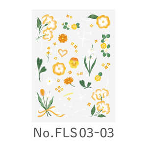 キングジム デコレーションステッカー フラワー 03 favluv(ファブラブ) FLS0303 キングジム デコレーションステッカー フラワー 03 favluv(ファブラブ) FLS0303