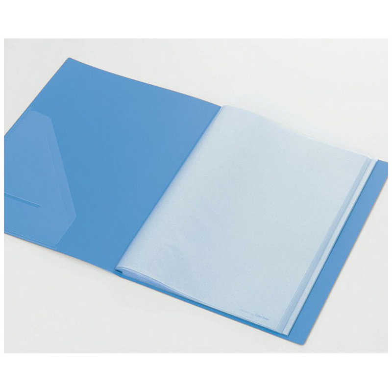 キングジム キングジム クリアーファイルカラーベース [A4タテ型･20ポケット](青) 132C 132C