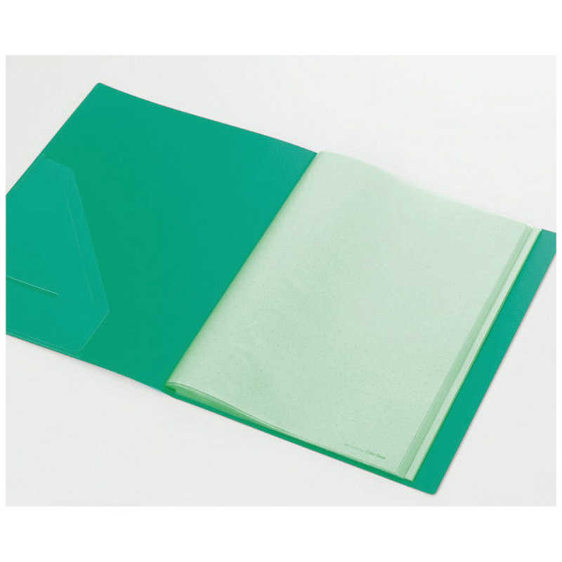 キングジム キングジム クリアーファイルカラーベース [A4タテ型･20ポケット](緑) 132C 132C