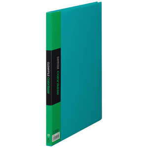 キングジム クリアーファイルカラーベース [A4タテ型・20ポケット](緑) 132C