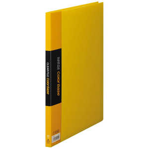 キングジム クリアーファイルカラーベース [A4タテ型･20ポケット](黄) 132C