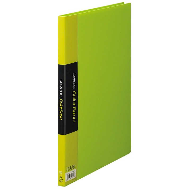 キングジム キングジム クリアーファイルカラーベース [A4タテ型･20ポケット](黄緑) 132C 132C