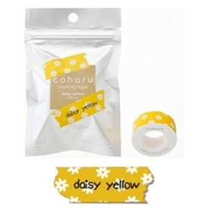 キングジム こはる専用マスキングテープ(デイジーイエロー/黒文字/15mm幅) MPT032通販セール状況　外国語　翻訳　通訳　通販