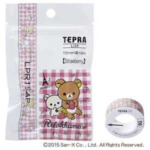 キングジム テプラ Lite リラックマラベル(パリのいちご(ストロベリー/ピンク))/黒文字/15mm幅) LPR15AP通販セール状況　外国語　翻訳　通訳　通販