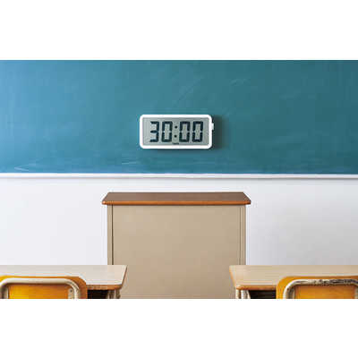 キングジム ザラージタイマークロック DTC-001W : キングジム 電波時計 ザラージ タイマークロック DTC