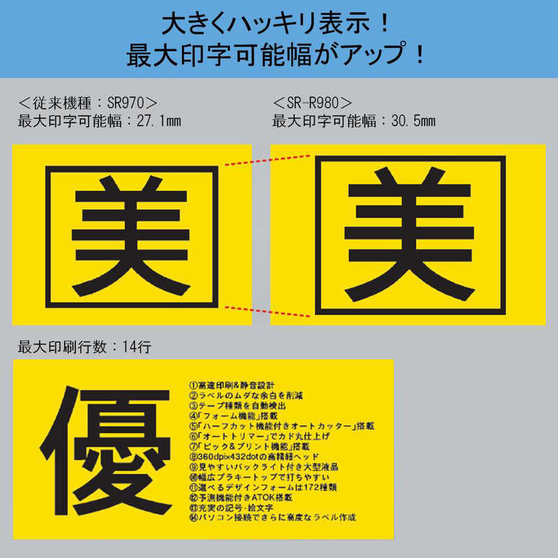 キングジム ラベルライタ テプラ Pro Srr980 の通販 カテゴリ 電子辞書 Fax 事務機器 キングジム 家電通販のコジマネット 全品代引き手数料無料