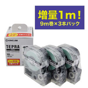 キングジム PROテ-プカ-トリッジ白 長尺3本P SS18KLG3PRY キングジム PROテ-プカ-トリッジ白 長尺3本P SS18KLG3PRY