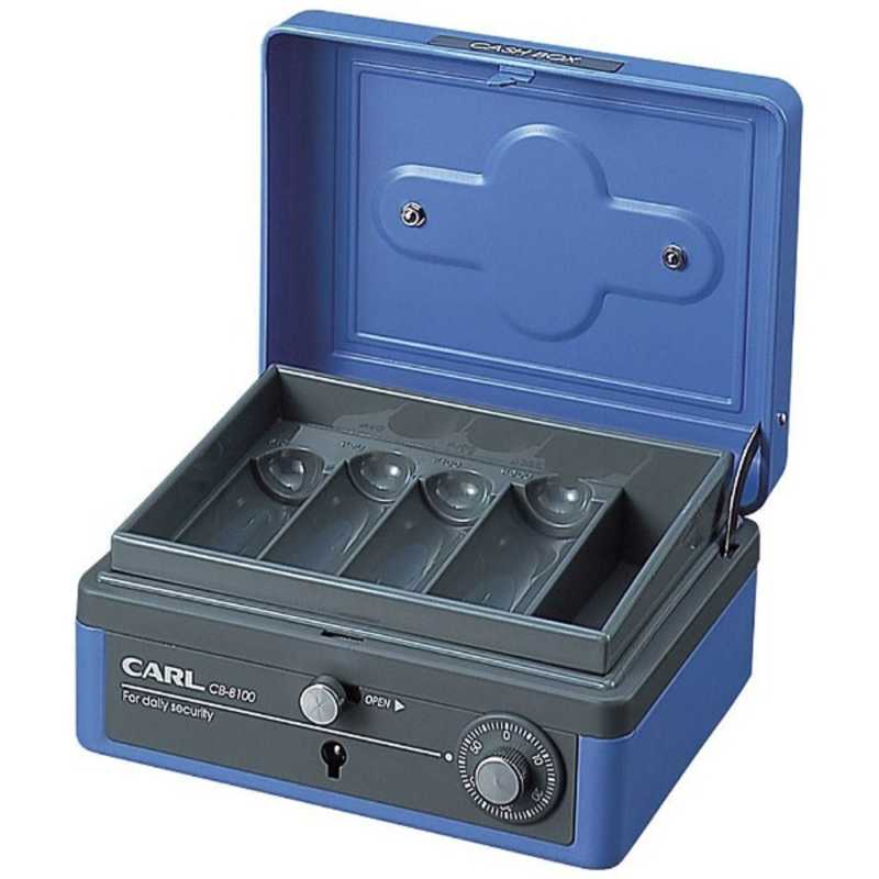 カール事務器 カール事務器 キャッシュボックス(M)ブルー CB-8100-B CB-8100-B