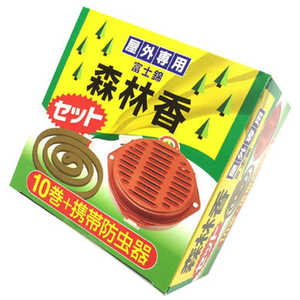 児玉兄弟商会 森林香10巻+携帯防虫器セット コダマ205308_ 児玉兄弟商会 森林香10巻+携帯防虫器セット コダマ205308_