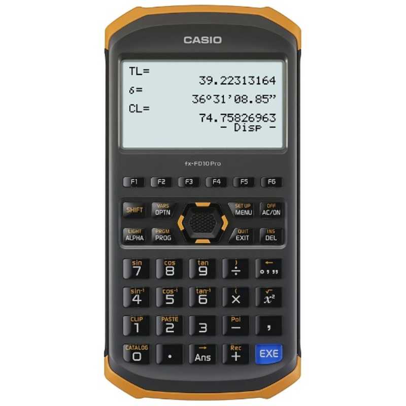 カシオ　CASIO カシオ　CASIO 土木測量専業電卓 fx-FD10 Pro fx-FD10 Pro