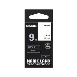カシオ　CASIO スタンダードテープ(9mm) XR‐9WE (白)