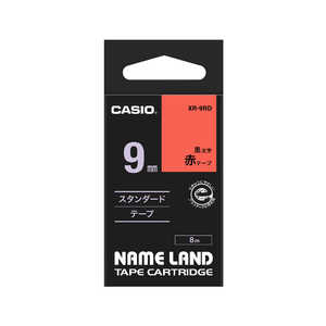 カシオ CASIO ネームランド テープカートリッジ(スタンダードテープ・9mm) XR‐9RD (赤×黒文字) カシオ CASIO ネームランド テープカートリッジ(スタンダードテープ・9mm) XR‐9RD (赤×黒文字)