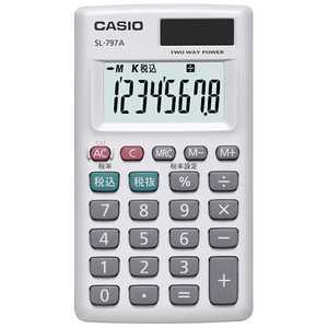 カシオ CASIO パーソナル電卓(カードタイプ) SL-797A カシオ CASIO パーソナル電卓(カードタイプ) SL-797A