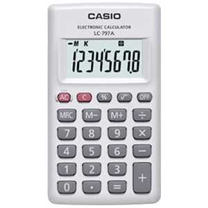 カシオ　CASIO カード型電卓(8桁) LC-797A-N