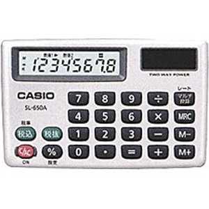 カシオ　CASIO ポータブル電卓 カードタイプ SL-650A