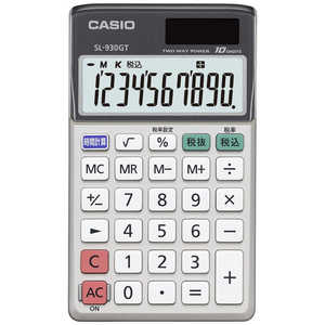 カシオ　CASIO パーソナル電卓(手帳タイプ) SL-930GT