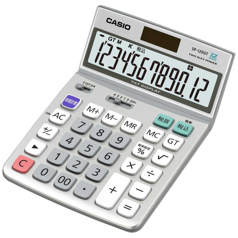 最安値挑戦 カシオ CASIO DF-120GT-N 代引不可 特大表示電卓