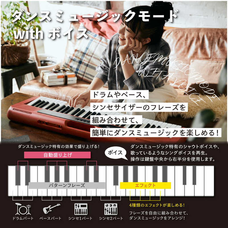 カシオ　CASIO カシオ　CASIO ベーシックキーボード ブラック [61鍵盤] CT-S200BK CT-S200BK