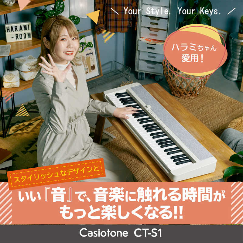 カシオ　CASIO カシオ　CASIO キーボード Casiotone（カシオトーン） ブラック [61鍵盤] CT-S1BK CT-S1BK