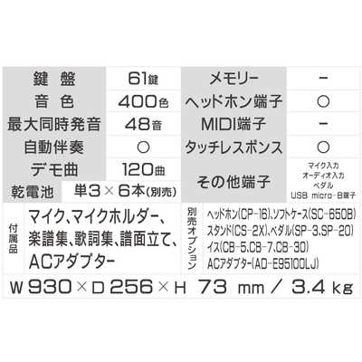 カシオ CASIO 光ナビゲーションキーボード Casiotone（カシオトーン
