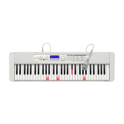 【美品　カシオ】CASIO 光ナビゲーションキーボード ホワイト 61鍵 CASIO 光ナビゲーションキーボード Casiotone 61鍵盤 ホワイト LK-340