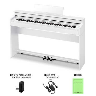 CASIO 電子ピアノ ホワイトウッド