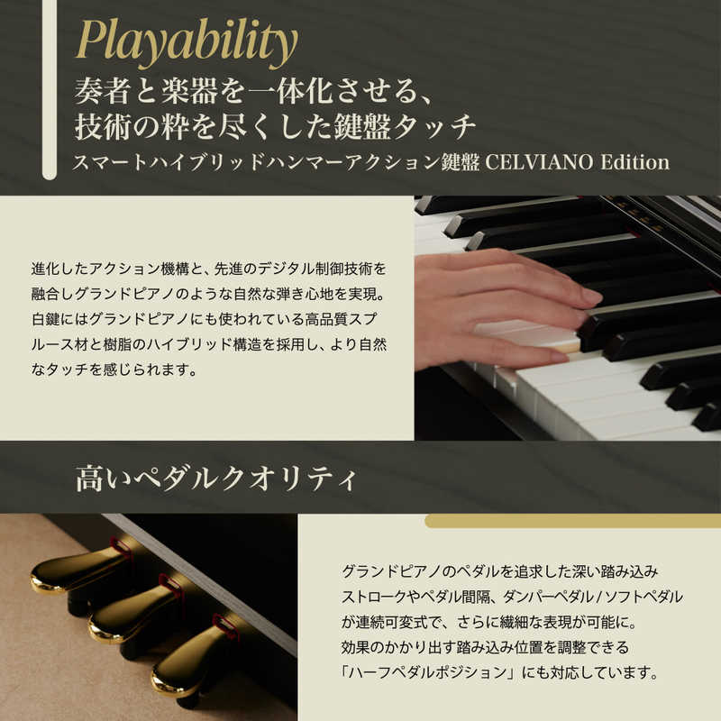 カシオ　CASIO カシオ　CASIO 電子ピアノ CELVIANO ［88鍵盤］ ブラックウッド調 AP-750BK AP-750BK