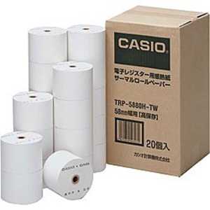 カシオ　CASIO サーマルロールペーパー(高保存タイプ･20個入り) TRP‐5880H‐TW