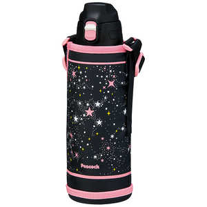 ピーコック ストレートドリンクボトル [1L ワンタッチ] ピンクスター AJC-F102