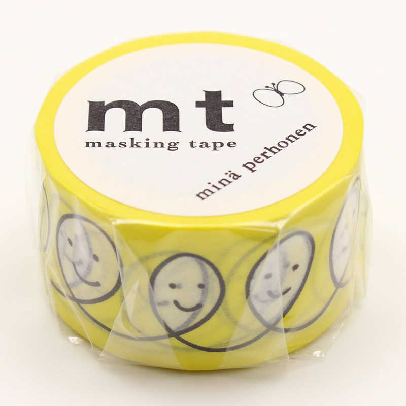 カモ井加工紙 カモ井加工紙 ｢マスキングテープ｣スマイル MTMINA09 (イエロｰ) MTMINA09 (イエロｰ)