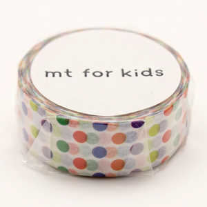 カモ井加工紙 「マスキングテープ」mt for kids (カラフル・ドット) MT01KID002