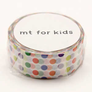 カモ井加工紙 「マスキングテープ」mt for kids (カラフル・ドット) MT01KID002 カモ井加工紙 「マスキングテープ」mt for kids (カラフル・ドット) MT01KID002