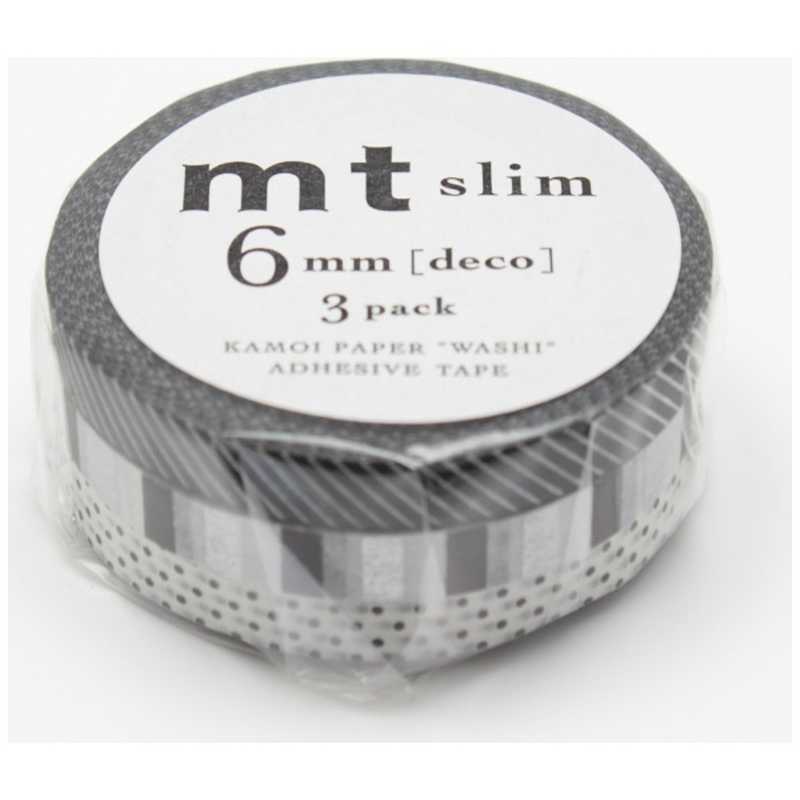 カモ井加工紙 カモ井加工紙 ｢マスキングテープ｣6mm×10m 3P mt slim deco F MTSLIM21 MTSLIM21