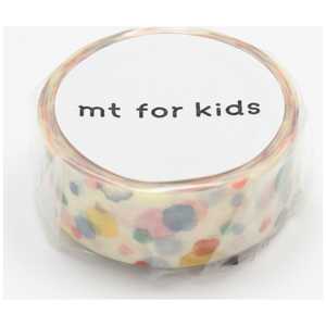 カモ井加工紙 mt for kids マスキングテープ(手作りテープ・てんてん) MT01KID021 カモ井加工紙 mt for kids マスキングテープ(手作りテープ・てんてん) MT01KID021