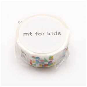 カモ井加工紙 「マスキングテープ」mt for kids 積み木 MT01KID026 カモ井加工紙 「マスキングテープ」mt for kids 積み木 MT01KID026