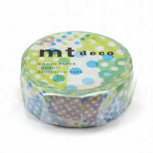 カモ井加工紙 マスキングテープ mt 1P ネガポジドット・ブルー MT01D423R カモ井加工紙 マスキングテープ mt 1P ネガポジドット・ブルー MT01D423R