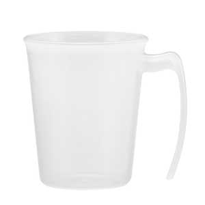 小森樹脂 コップ 手付 スタッキングコップ 持ち手付き 300ml 目盛り付き ホワイト 474521