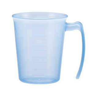 小森樹脂 コップ 手付 スタッキングコップ 持ち手付き 300ml 目盛り付き ブルー 474520
